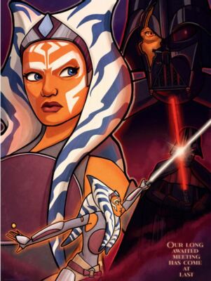 Star Wars Day 2022 Ahsoka Tano Anakin Skywalker Poster Print Art 18x24 Mondo