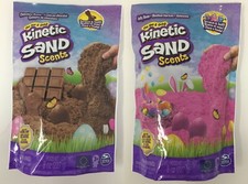 Paquete de arena cinética de Pascua aromas especiales conejito de chocolate y gominolas 8 oz