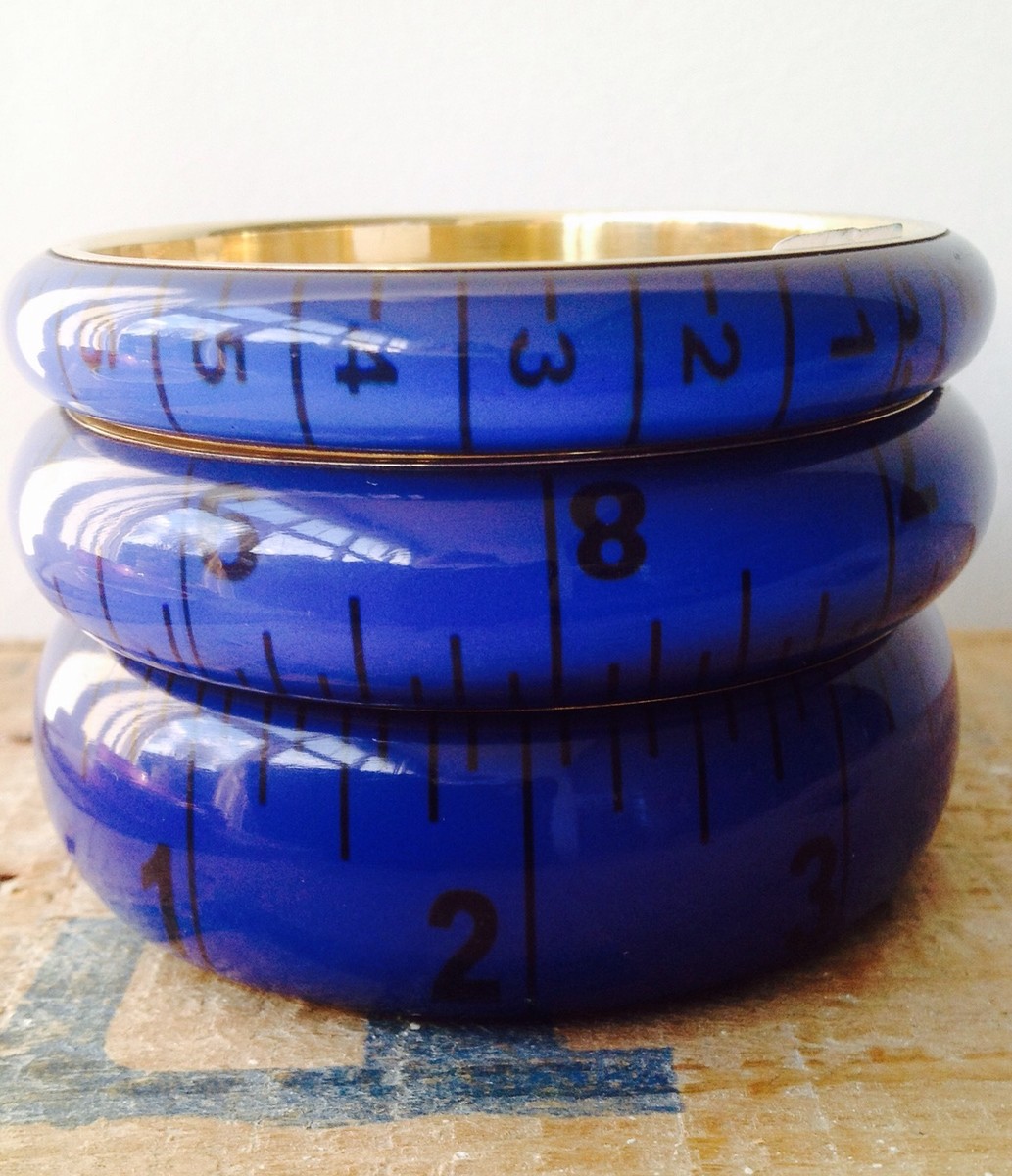 COLOURED TAPE MEASURE BANGLE, VINTAGE, DRESSMAKING, BOHO, SEWING