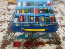 Huge Lot of 55 Matchbox Lesney Cars Trucks Impala Thunderbird Ford w/ Carry Case
