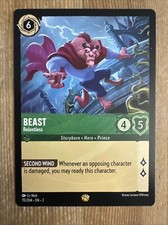 Disney Lorcana Rise Of The Floodborn Beast Relentless 70/204 Non Foil Legendary