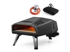 VonHaus Tabletop Gas Pizza Oven Outdoor, Hose & Regulator, Carry Bag Included,