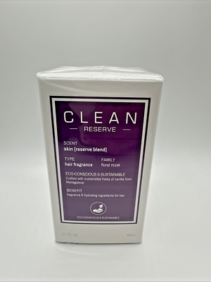 #ad #ad Clean Reserve Skin by Clean Hair Fragrance 1.7oz 50ml for Unisex NEW SEALED BOX $19.49
