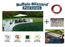 Buffalo Blizzard Swimming Pool Supreme Winter Cover w/ Leaf Net - (Choose Size)