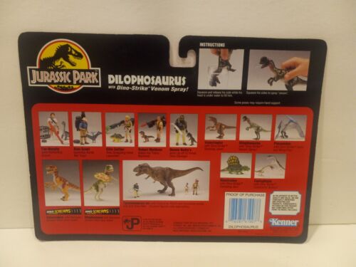 Figurina Dilophosaurus originale Kenner Jurassic Park 1993 solo retro - Foto 2 di 2
