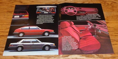 Original 1983 Honda Accord Sales Brochure Folder 83 LX Hatchback Sedan - 第 2/2 張圖片