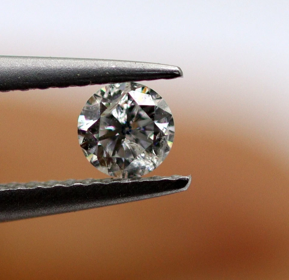 0.092 Ct Natural Loose Diamond 2.8 MM Round Brilliant Cut I/SI2 Grade Certified - Image 2 of 4