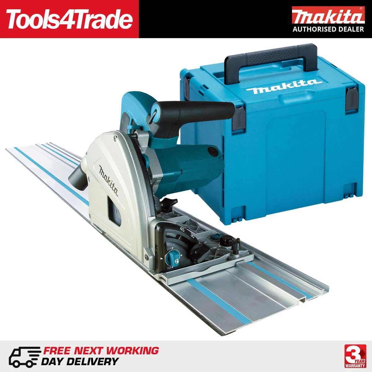 Makita SP6000J1 165mm Cut Circular Saw 240V 1.5m Guide Rail & Case 8906701668780 | eBay