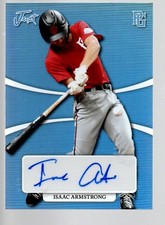 2022 Leaf Perfect Game Nat'l Show Just Minors Platinum GA-IA1 Isaac Armstrong /8
