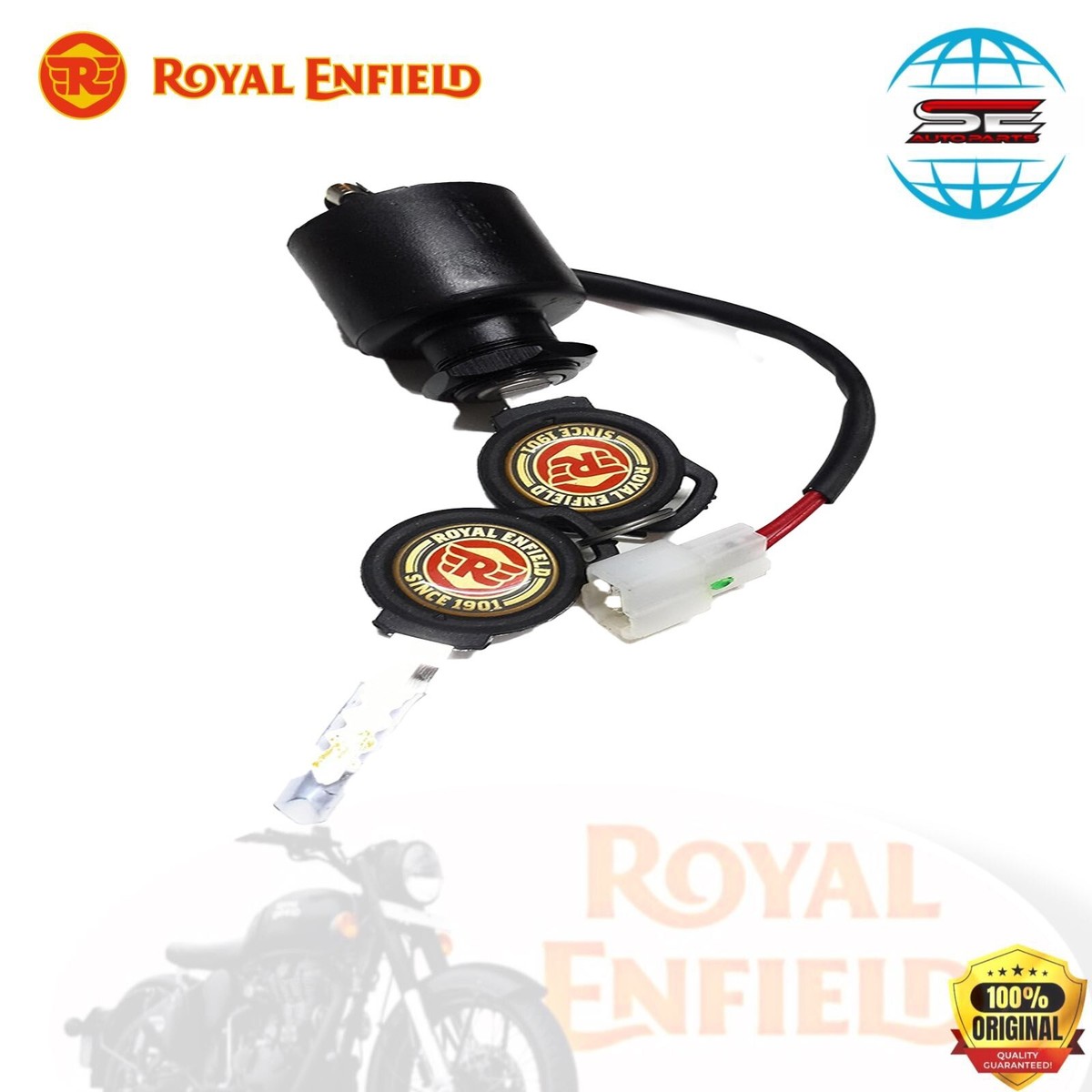 Royal Enfield ignition switch assembly keys bvi for classic 350/500 bullet  350