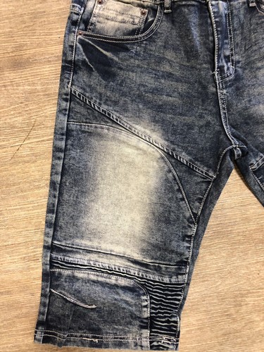 Genuine Denim Jean Dust Blue Shorts Men Size 44 - Picture 3 of 4