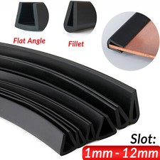 1mm 12mm Edge Protection Frame Profile Rubber Edging Trim Seal U-profile Slot
