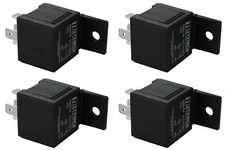 4 LOT TEMCo INDUSTRIAL 12 V 30/40 Amp Bosch Style S Relay SPDT Automotive