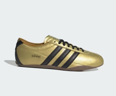 ADIDAS TOKYO ゴールドメタリック レザー JQ2156 Adidas Tokyo Gold Metallic / Core Black women's sneakers