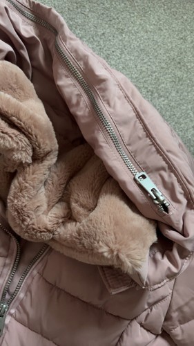 Zara Puffer/Quilted Coat Pink Size S - Picture 5 of 5