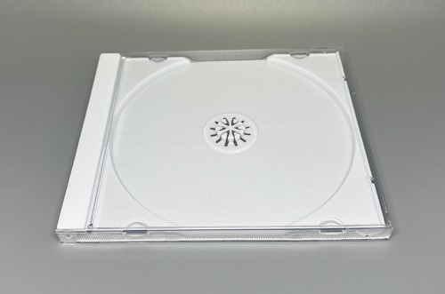 2 PCS STANDARD 10.4MM SINGLE CD JEWEL CASES W WHITE TRAY SH001PK FREE SHIPPING - Picture 2 of 2