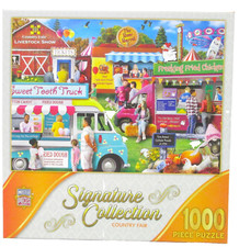 Master Pieces Jigsaw Puzzle 1000 Pc Signature Collection Country Fair