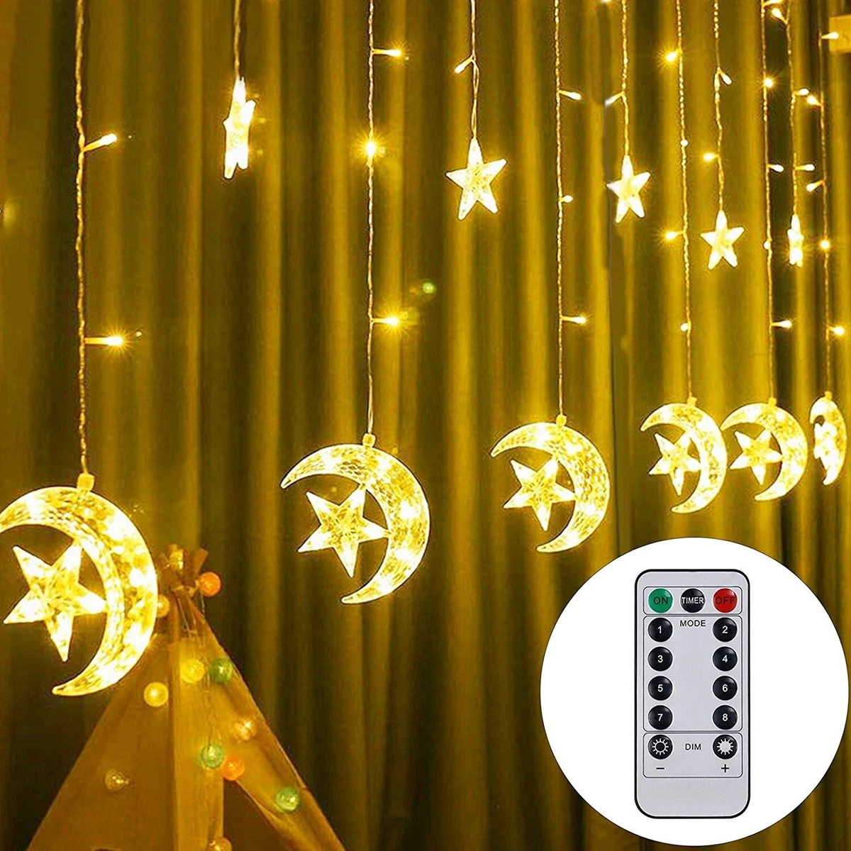 Moon and star hanging lights online
