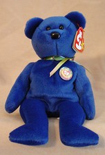 TY - Clubby The Beanie Baby - Official Club Bear - Blue