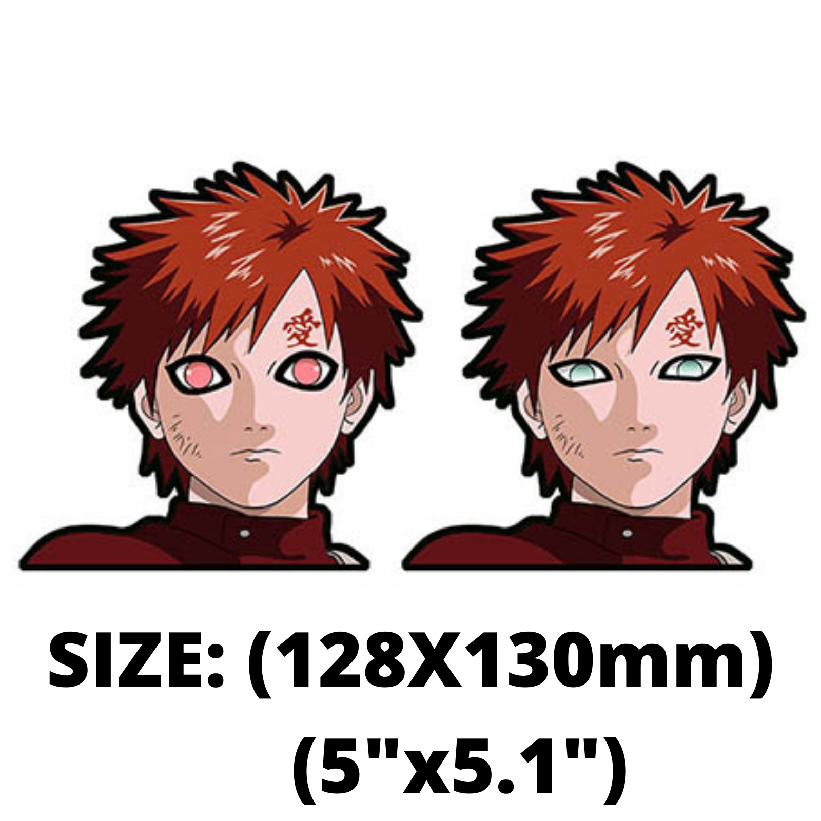 GAARA NARUTO SHIPPUDEN ANIME CAR PEEKER STICKER