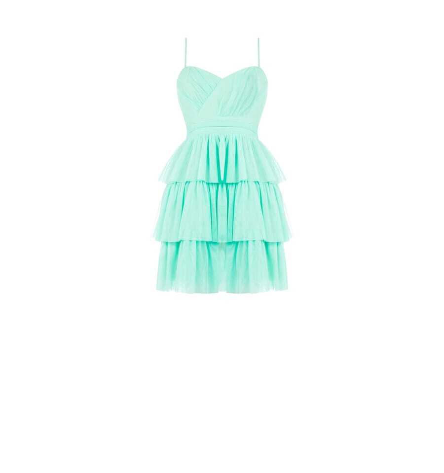 Traje Corto En Organza A Volantes Rinascimento Colección Primavera Verano 2024