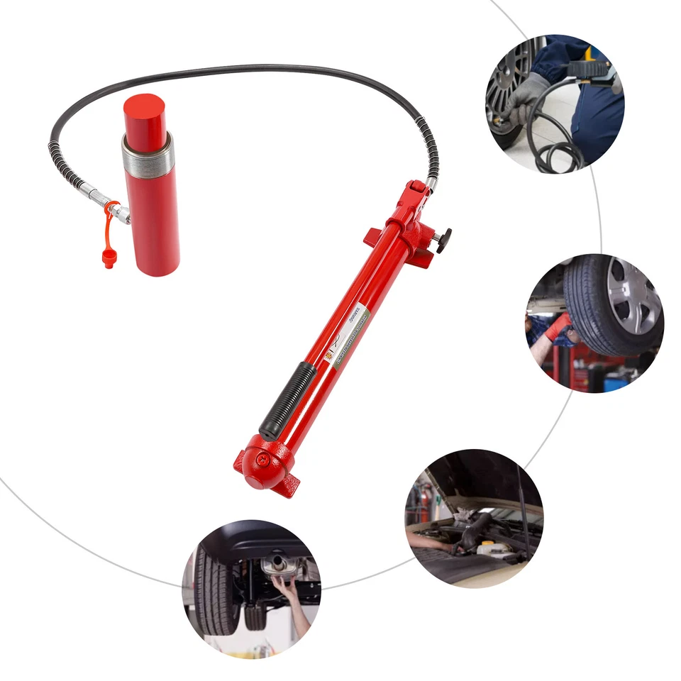 20T Auto Shop Portable Power Hydraulic Jack Car Body Frame Lift Ram Repair tool - Image 2 of 4