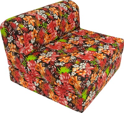 Sleeper Chair Folding Foam Beds, Portable Bed Sit Sleeper 6 x 32x70 Red Tropical