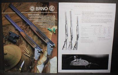 1986 Brno Super, Sales Advertisement Flyer+ Info. & Spec. Sheet