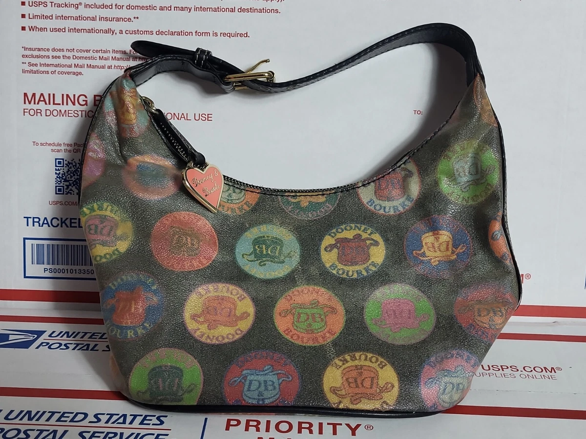 Dooney Bourke Circle Logo Bag, Purse, Read, small bag Dooney Purse