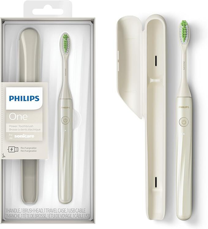 Philips Sonicare One by Sonicare Rechargeable Toothbrush, Snow, HY1200/27