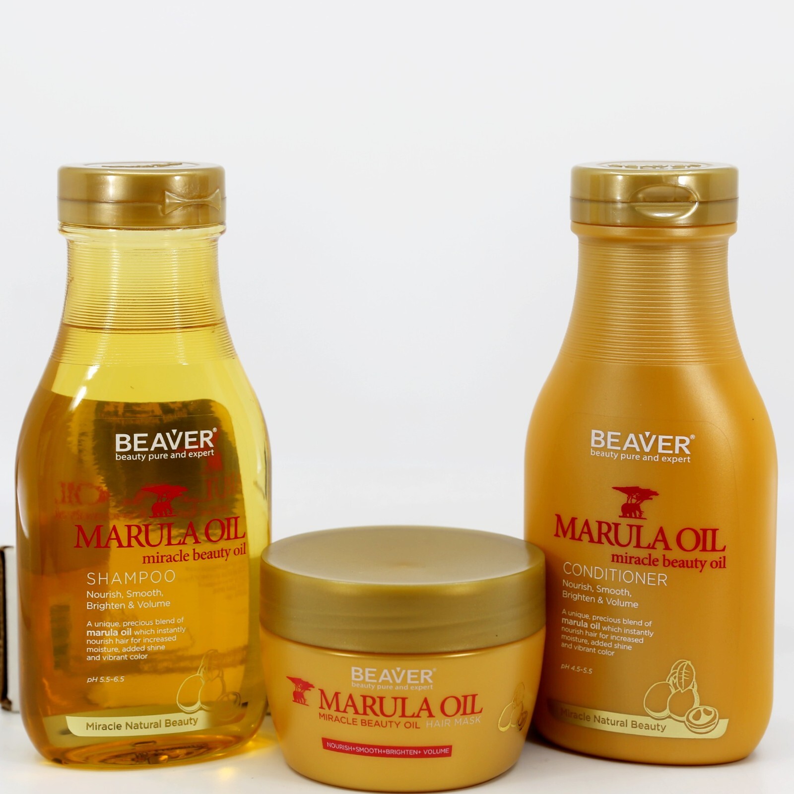 Шампунь и кондиционер с маслом Марулы БОБРОВОЙ 350 мл+ Масляная маска для волос 250 мл (ТРИО)