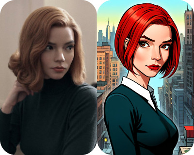 Comic Custom Portrait From Photo