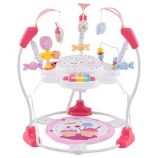 Baby Stationary Activity Center Infant Jumper with Removable Foot Pad