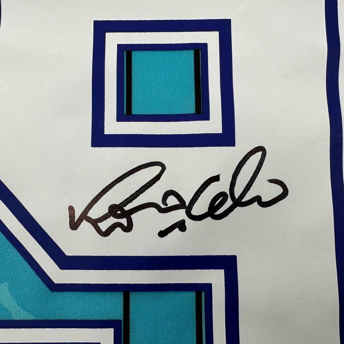 Autographed/Signed Ronaldo Nazario FC Barcelona 1996-97 Teal