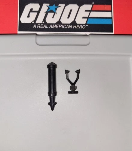 GI Joe Tunnel Rat 1990 Missile + Stand Accessories Lot Original 90's Hasbro