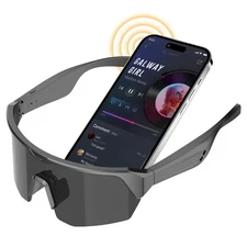 Sports Smart Glasses, Running Sunglasses for Women & Men, Polarized Bluetooth