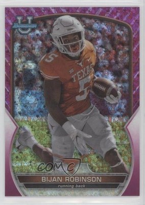 2022 Bowman U Chrome Fuchsia Mini-Diamond Refractor /150 Bijan Robinson #70 0j15