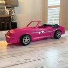 Vintage 1993 Barbie Pink Convertible Car Mattel Doll Vehicle
