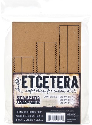 3er Pack Tim Holtz Etcetera Pinked Borten THETC009