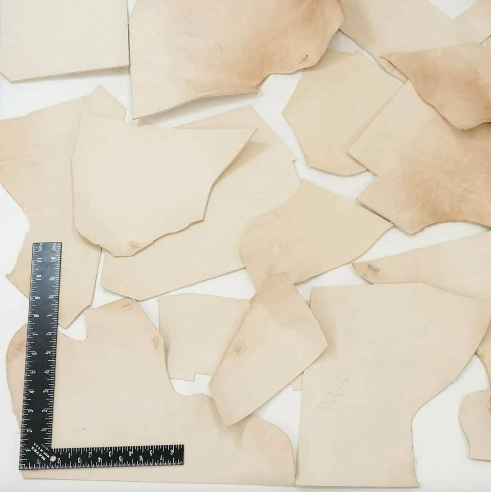 ELW Leather SCRAPS Veg Tan Tooling Cowhide Leather Lightweight 3-6 oz. (1-2.4mm) - Image 3 of 4
