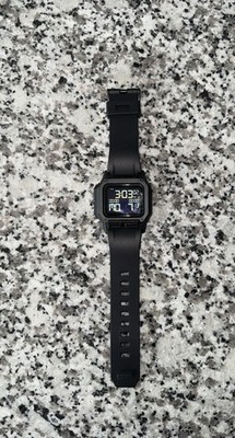Nixon Regulus 24mm Black Aluminium Case Black Canvas Band Men's Wristwatch  