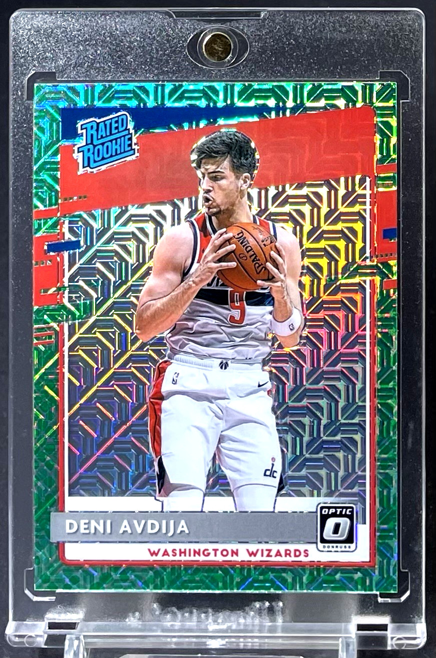 Deni Avdija 2020-21 Donruss Optic RC #159 Choice Rated Rookie Green Dragon Prizm