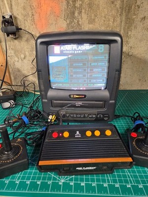 Atari Flashback Classic Game Console 2 Joysticks Power Cord A/V Tested Working
