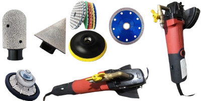 wet polisher 1'' Demi bullnose Polish Chamfer Bit Blade ceramic marble Stone