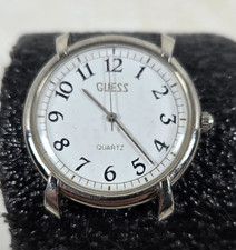 Vintage GUESS 1988 Watch Quartz Women Silver Tone NEW BATTERY