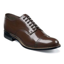 Stacy Adams Classic Madison Brown Leather Cap Toe Oxford Shoes USA Men Size