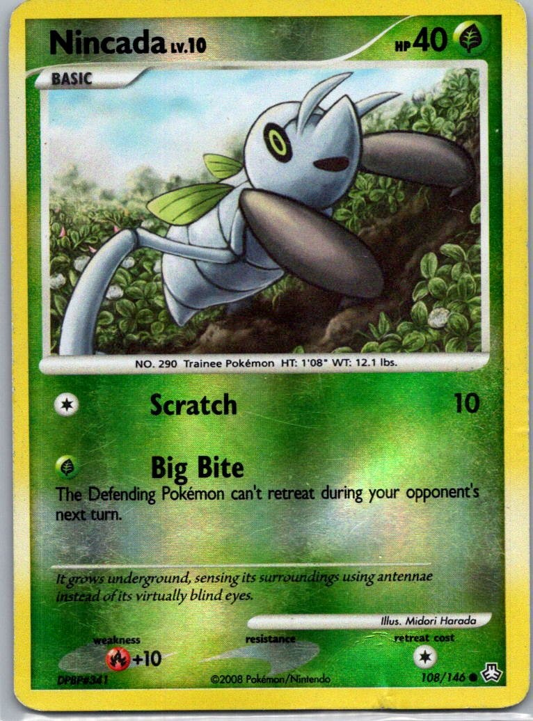Pokemon TCG Nincada 108/146 Legends Awakened Reverse D