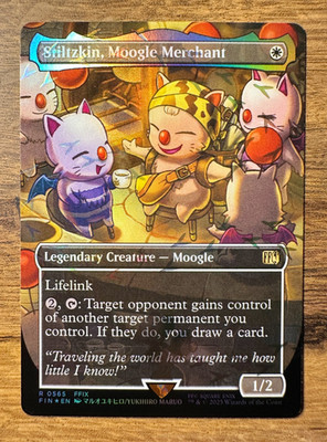 MTG Final Fantasy Stiltzkin Moogle Merchant Chocobo Track #565 *FOIL* Borderless