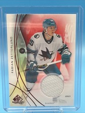FABIAN ZETTERLUND 2024-25 SP GAME USED RED JERSEY #16 SHARKS