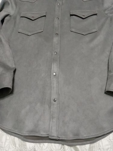 Rye51 The Wyatt Mircosuede Hemdjacke grau Größe 44 - Bild 4 von 7